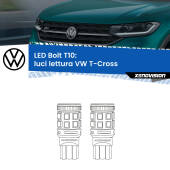 0 Luci Lettura LED VW T-Cross 2018 in poi: T10 Bolt T10: LED Bolt 6000k (Coppia)
