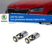 0 Luci posizione LED a parabola singola Skoda Fabia III NJ: W5W Fly W5W: Lampadine LED Fly 6000k (Coppia)