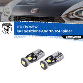 0 Luci posizione LED Abarth 124 spider  2016-2019: W5W Fly W5W: Lampadine LED Fly 6000k (Coppia)
