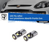 0 Luci posizione LED Abarth Punto Evo 2010-2014: W5W Fly W5W: Lampadine LED Fly 6000k (Coppia)