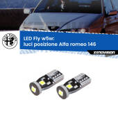 0 Luci posizione LED Alfa romeo 146 1994-2001: W5W Fly W5W: Lampadine LED Fly 6000k (Coppia)