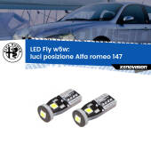 0 Luci posizione LED Alfa romeo 147  2005-2010: W5W Fly W5W: Lampadine LED Fly 6000k (Coppia)