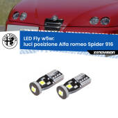 0 Luci posizione LED Alfa romeo Spider 916 1995-2005: W5W Fly W5W: Lampadine LED Fly 6000k (Coppia)