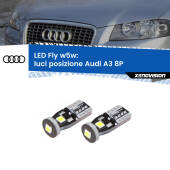 0 Luci posizione LED Audi A3 8P 2003-2008: W5W Fly W5W: Lampadine LED Fly 6000k (Coppia)