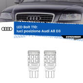 0 Luci posizione LED Audi A8 D3 2002-2009: T10 Bolt T10: LED Bolt 6000k (Coppia)