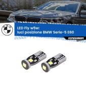 0 Luci posizione LED BMW Serie-5 E60 2003-2007: W5W Fly W5W: Lampadine LED Fly 6000k (Coppia)
