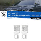 0 Luci posizione LED BMW Serie-7 E65, E66, E67 2001-2008: T10 Bolt T10: LED Bolt 6000k (Coppia)