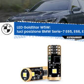 0 Luci posizione LED BMW Serie-7 E65, E66, E67 2001-2008: T10 GoldStar T10 (W5W) Goldstar Coppia LED Canbus Next Gen