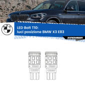 0 Luci posizione LED BMW X3 E83 2003-2006: T10 Bolt T10: LED Bolt 6000k (Coppia)
