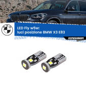 0 Luci posizione LED BMW X3 E83 2003-2006: W5W Fly W5W: Lampadine LED Fly 6000k (Coppia)