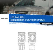 0 Luci posizione LED Chrysler Stratus  1995-2001: T10 Bolt T10: LED Bolt 6000k (Coppia)