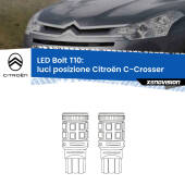 0 Luci posizione LED Citroën C-Crosser  2007-2012: T10 Bolt T10: LED Bolt 6000k (Coppia)