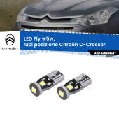 0 Luci posizione LED Citroën C-Crosser  2007-2012: W5W Fly W5W: Lampadine LED Fly 6000k (Coppia)