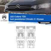 0 Luci posizione LED Citroën C-Elysee  restyling: T20 Cobra T20: LED Cobra 6000k (Coppia)