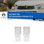 0 Luci posizione LED Citroën C1 II 2014in poi: T10 Bolt T10: LED Bolt 6000k (Coppia)