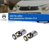 0 Luci posizione LED Citroën C1 II 2014in poi: W5W Fly W5W: Lampadine LED Fly 6000k (Coppia)