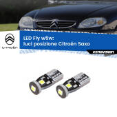 0 Luci posizione LED Citroën Saxo  1996-2004: W5W Fly W5W: Lampadine LED Fly 6000k (Coppia)