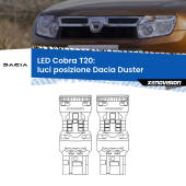 0 Luci posizione LED Dacia Duster  con luci diurne: T20 Cobra T20: LED Cobra 6000k (Coppia)