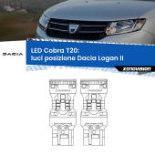 0 Luci posizione LED Dacia Logan II 2012in poi: T20 Cobra T20: LED Cobra 6000k (Coppia)