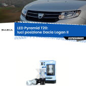 0 Luci posizione LED Dacia Logan II 2012in poi: T20 Pyramid T20 (7443 7440): XE Pyramid LED Kit per Luci Diurne DRL
