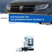 0 Luci posizione LED Dacia Sandero II 2012in poi: T20 Pyramid T20 (7443 7440): XE Pyramid LED Kit per Luci Diurne DRL