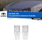0 Luci posizione LED Daewoo Evanda 2002-2005: T10 Bolt T10: LED Bolt 6000k (Coppia)