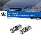 0 Luci posizione LED Daewoo Tacuma 2000-2005: W5W Fly W5W: Lampadine LED Fly 6000k (Coppia)