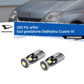 0 Luci posizione LED Daihatsu Cuore VI 2003-2007: W5W Fly W5W: Lampadine LED Fly 6000k (Coppia)