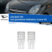 0 Luci posizione LED Daihatsu Cuore VII 2007-2018: T10 Bolt T10: LED Bolt 6000k (Coppia)