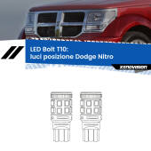 0 Luci posizione LED Dodge Nitro  2006-2012: T10 Bolt T10: LED Bolt 6000k (Coppia)