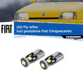 0 Luci posizione LED Fiat Cinquecento 1991-1999: W5W Fly W5W: Lampadine LED Fly 6000k (Coppia)