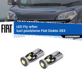 0 Luci posizione LED Fiat Doblo 263 2010-2014: W5W Fly W5W: Lampadine LED Fly 6000k (Coppia)