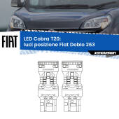 0 Luci posizione LED Fiat Doblo 263 2015-2016: T20 Cobra T20: LED Cobra 6000k (Coppia)