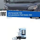 0 Luci posizione LED Fiat Doblo 263 2015-2016: T20 Pyramid T20 (7443 7440): XE Pyramid LED Kit per Luci Diurne DRL