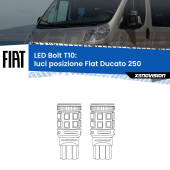 0 Luci posizione LED Fiat Ducato 250 2006-2013: T10 Bolt T10: LED Bolt 6000k (Coppia)