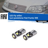 0 Luci posizione LED Fiat Punto 188 1999-2010: W5W Fly W5W: Lampadine LED Fly 6000k (Coppia)