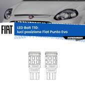 0 Luci posizione LED Fiat Punto Evo 2009-2015: T10 Bolt T10: LED Bolt 6000k (Coppia)