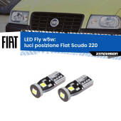 0 Luci posizione LED Fiat Scudo 220 1996-2006: W5W Fly W5W: Lampadine LED Fly 6000k (Coppia)
