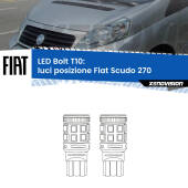 0 Luci posizione LED Fiat Scudo 270 2007-2016: T10 Bolt T10: LED Bolt 6000k (Coppia)