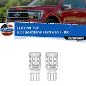 0 Luci posizione LED Ford usa F-150 2003-2007: T10 Bolt T10: LED Bolt 6000k (Coppia)
