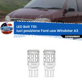 0 Luci posizione LED Ford usa Windstar A3 1995-2000: T10 Bolt T10: LED Bolt 6000k (Coppia)