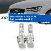 0 Luci posizione LED H15 24,000Lm per Audi A1 2015-2018 H15: Kit LED Shark 24.000Lm - Luci Diurne DRL e Abbaglianti Canbus