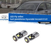 0 Luci posizione LED Hyundai Accent II LC 2000-2005: W5W Fly W5W: Lampadine LED Fly 6000k (Coppia)