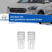 0 Luci posizione LED Hyundai Creta  prima serie: T10 Bolt T10: LED Bolt 6000k (Coppia)