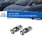0 Luci posizione LED Hyundai Highway  2000-2004: W5W Fly W5W: Lampadine LED Fly 6000k (Coppia)