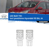 0 Luci posizione LED Hyundai I10 BA, IA 2013-2016: T10 Bolt T10: LED Bolt 6000k (Coppia)