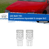 0 Luci posizione LED Hyundai S coupe SLC 1992-1996: T10 Bolt T10: LED Bolt 6000k (Coppia)