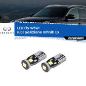 0 Luci posizione LED Infiniti EX 2008in poi: W5W Fly W5W: Lampadine LED Fly 6000k (Coppia)