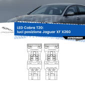 0 Luci posizione LED Jaguar XF X260 2015in poi: T20 Cobra T20: LED Cobra 6000k (Coppia)