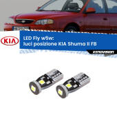 0 Luci posizione LED KIA Shuma II FB 2001-2004: W5W Fly W5W: Lampadine LED Fly 6000k (Coppia)